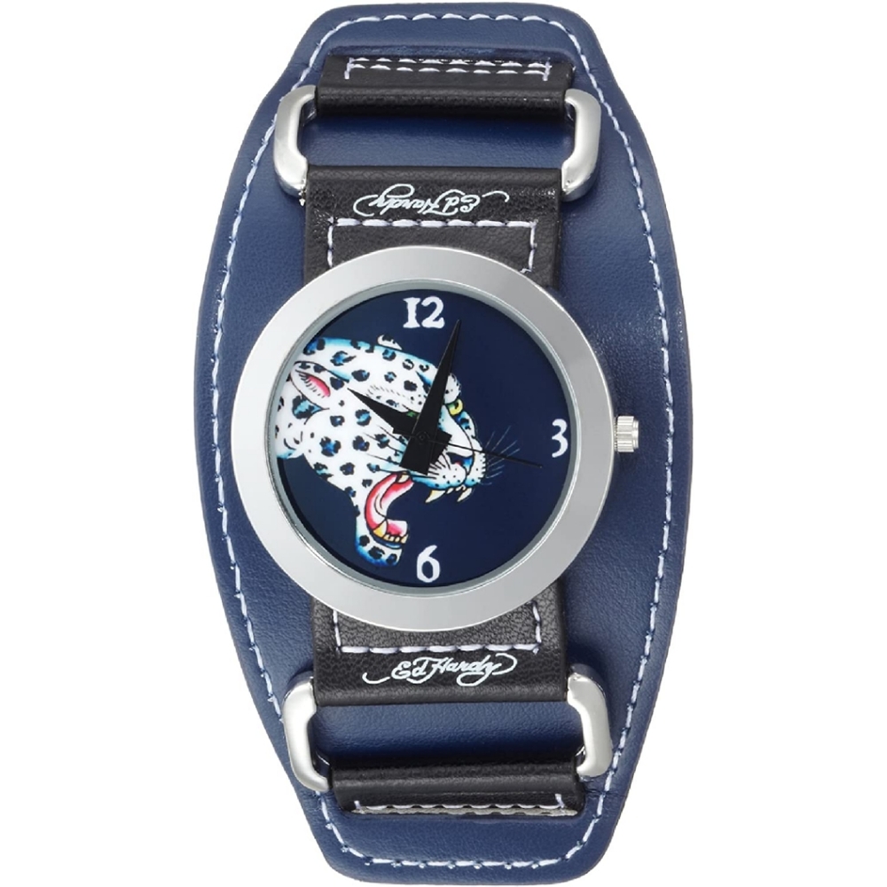 Blue Ed Hardy Panther Unisex Watch